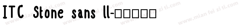 ITC Stone sans ll字体转换